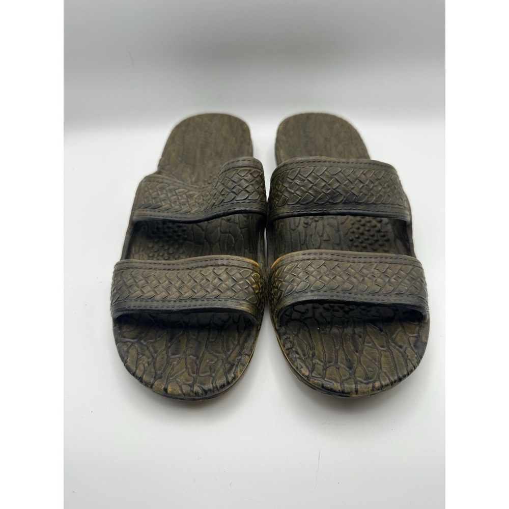 Imperial Hawaii Jesus Sandals Jandals Mens Size 7 Brown‎ Rubber